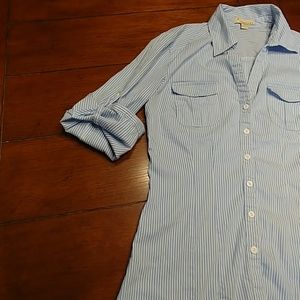 Twentyone Blue and White Button Down Shirt